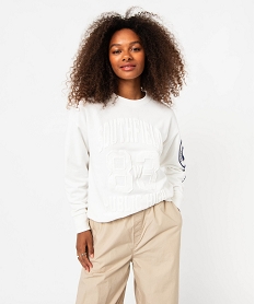 GEMO Sweat large avec intérieur molletonné femme - Camps United Beige