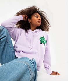 GEMO Sweat oversize à capuche femme - Camps United Violet