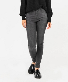 GEMO Jean skinny effet push-up taille haute femme gris standard