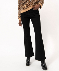 GEMO Jean Bootcut taille haute effet push-up femme noir standard
