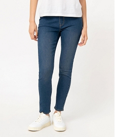 GEMO Jegging délavé avec taille élastique femme Bleu