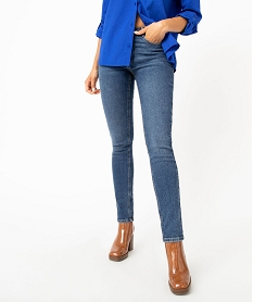 GEMO Jean slim push up femme Bleu