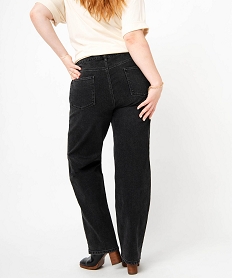 jean femme grande taille coupe straight noir pantalons et jeansJ125901_3