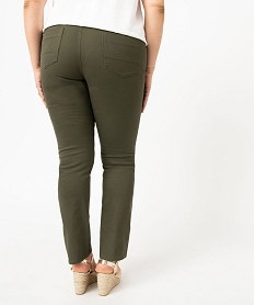 pantalon coupe regular femme grande taille vert pantalons et jeansJ126901_3