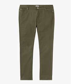 pantalon coupe regular femme grande taille vert pantalons et jeansJ126901_4
