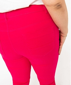 pantalon coupe regular femme grande taille roseJ127001_3