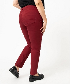 pantalon coupe regular femme grande taille rougeJ127101_3