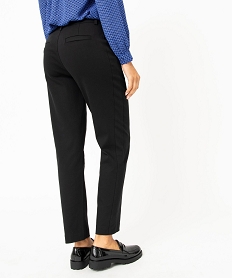 pantalon femme coupe ample en toile extensible noirJ127201_3