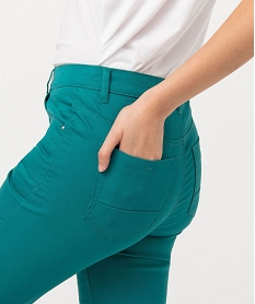 pantalon coupe regular taille normale femme bleuJ127401_2