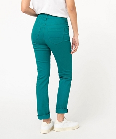 pantalon coupe regular taille normale femme bleuJ127401_3