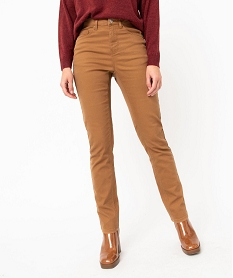 pantalon coupe regular taille normale femme orange pantalonsJ127501_2