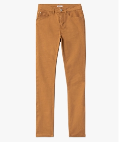 pantalon coupe regular taille normale femme orange pantalonsJ127501_4