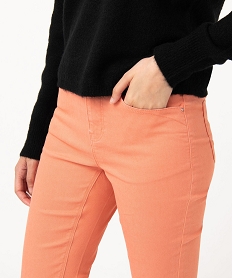 pantalon coupe regular taille normale femme orangeJ127601_2