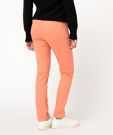 pantalon coupe regular taille normale femme orangeJ127601_3