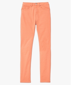 pantalon coupe regular taille normale femme orangeJ127601_4