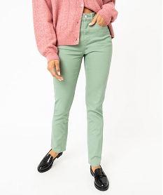 GEMO Pantalon coupe Regular taille normale femme vert standard