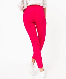 pantalon coupe slim taille normale femme roseJ127901_4