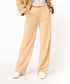 pantalon large et souple femme orangeJ128801_2