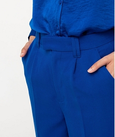 pantalon de tailleur large femme bleuJ129001_2