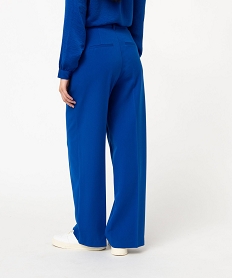 pantalon de tailleur large femme bleuJ129001_3