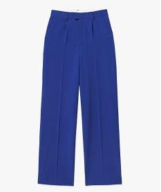 pantalon de tailleur large femme bleuJ129001_4