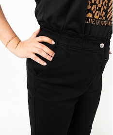 pantalon slouchy a taille elastique femme grande taille noirJ129101_2