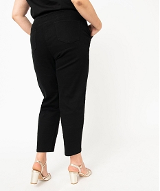 pantalon slouchy a taille elastique femme grande taille noirJ129101_3