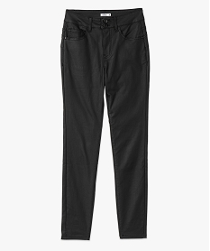 pantalon enduit taille haute coupe skinny push-up femme noir pantalonsJ129401_4