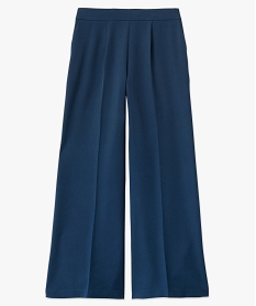 pantalon de costume coupe large femme bleuJ130701_4