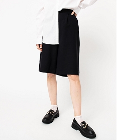 GEMO Bermuda ample à pinces femme noir standard