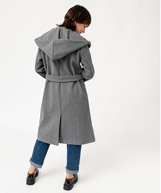 manteau femme mi-long a grand col capuche gris manteauxJ139301_3