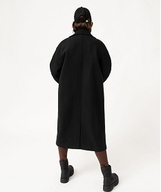 manteau long oversize double boutonnage femme noirJ139501_2