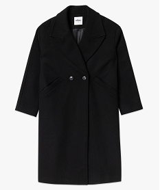 manteau long oversize double boutonnage femme noirJ139501_4