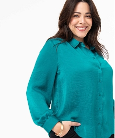 chemise femme grande taille en matiere satinee bleuJ142001_2