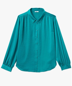 chemise femme grande taille en matiere satinee bleu chemisiers et blousesJ142001_4