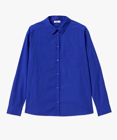 chemise ample en coton uni femme bleuJ142901_4
