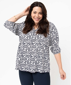 COLLANT NAVY LUMINEUX BLOUSE IMPRIME