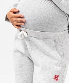 pantalon de jogging femme special maternite grisJ151401_2