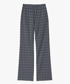 pantalon large en maille a motifs graphiques femme imprimeJ151901_4
