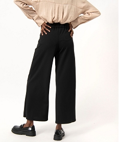 pantalon large avec boutons fantaisie femme noir pantacourtsJ153301_3
