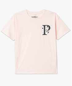 tee-shirt a manches courtes motif pikachu femme - pokemon roseJ173701_4