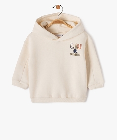 GEMO Sweat à capuche dos imprimé bébé garçon - LuluCastagnette Beige