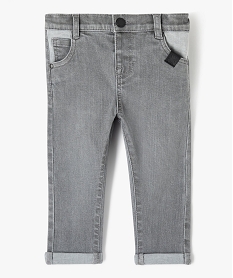 jean stretch delave bebe garcon - lulucastagnette gris jeansJ191801_1