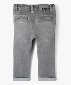 jean stretch delave bebe garcon - lulucastagnette gris jeansJ191801_4