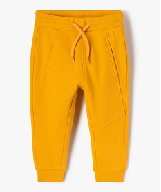 pantalon de jogging bebe garcon avec poches fantaisie jauneJ195701_1
