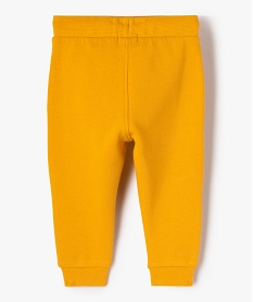 pantalon de jogging bebe garcon avec poches fantaisie jauneJ195701_3