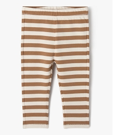 GEMO Legging en molleton imprimé bébé garçon Beige