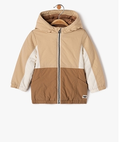 GEMO Blouson à capuche multicolore bébé garçon Beige