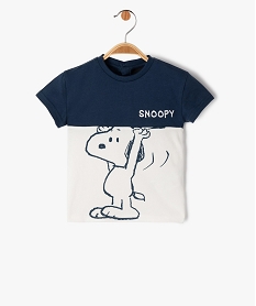 GEMO Tee-shirt à manches courtes motif Snoopy bébé garçon - Peanuts Bleu