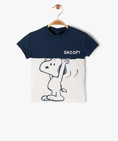 GEMO Tee-shirt à manches courtes motif Snoopy bébé garçon - Peanuts bleu standard